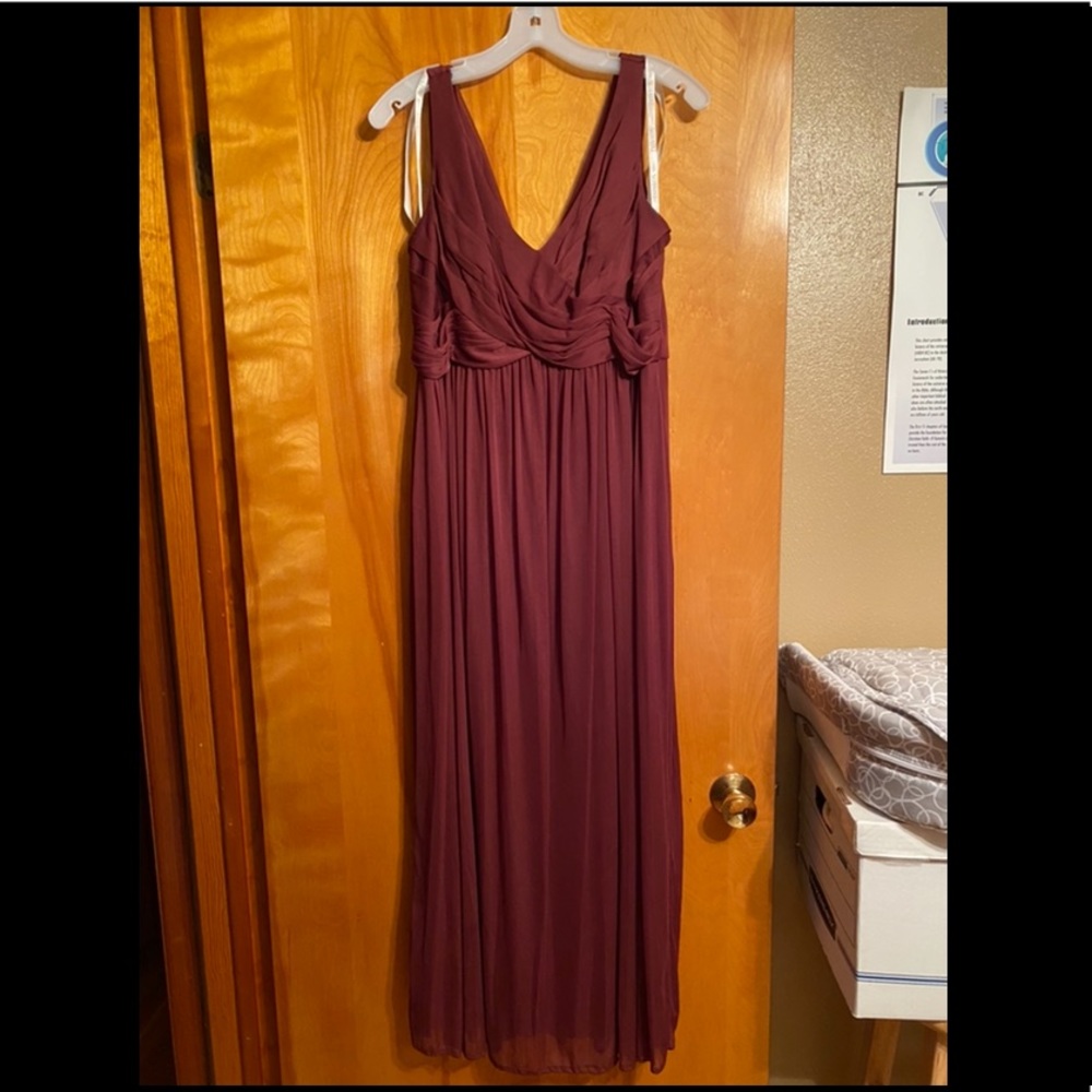 Wine Bridesmaid Dress